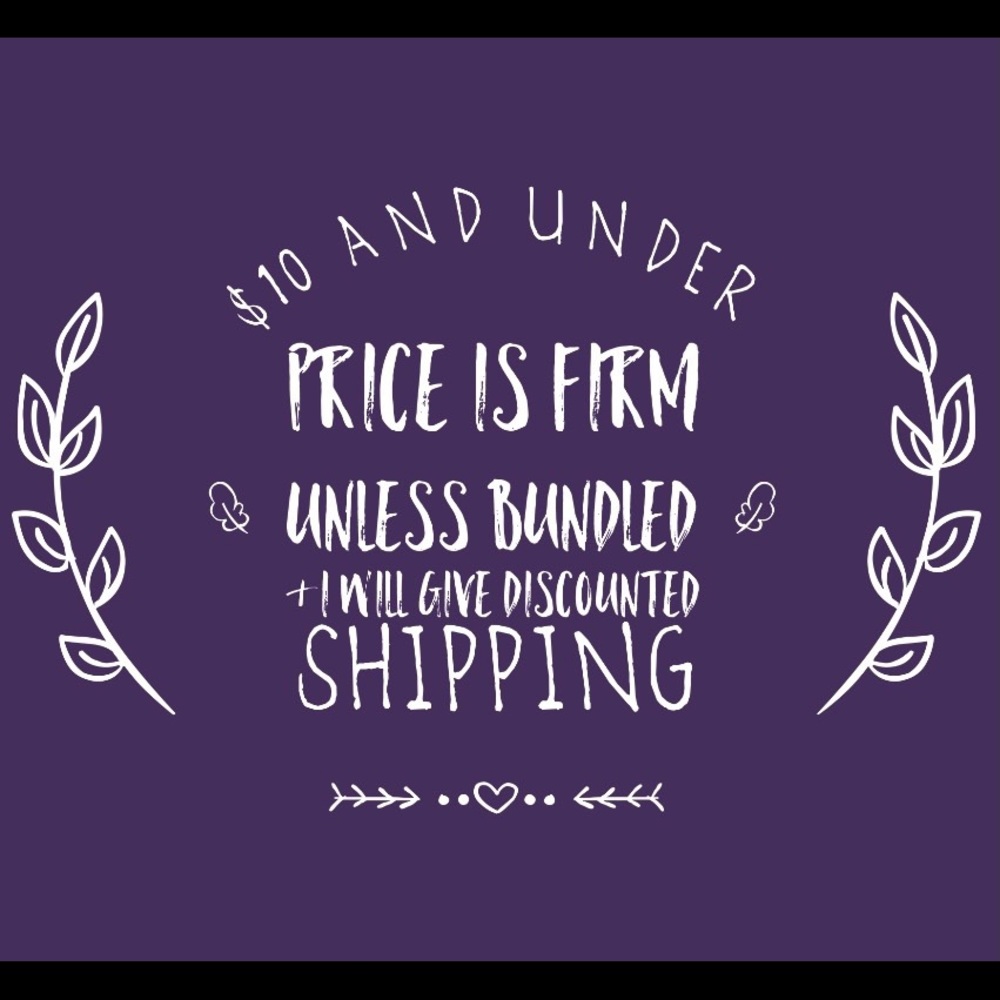 $10 and under price is firm unless bundled